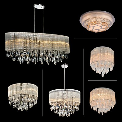 Moderner Luxus Kronleuchter G9 LED Kristall Tropfen Deckenleuchte elegante Leuchten