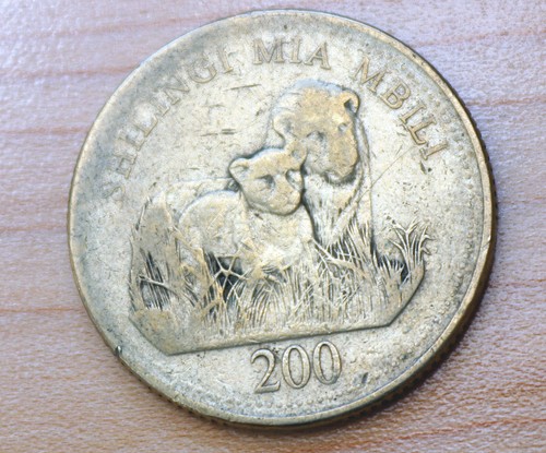 1998 Tanzania 200 Shilingi Lions