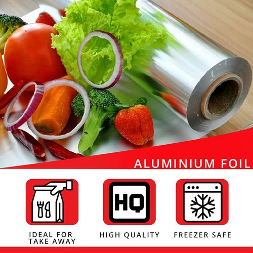 KITCHEN TIN FOIL ALUMINIUM ROLL CATERING WRAPPING CHICKEN STRONG all SIZES - Picture 6 of 8