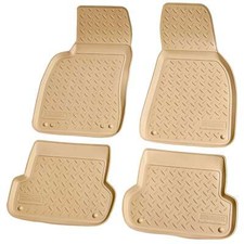 Gummi Fussmatten passend für Audi A4 | B6, B7, 8E | 2000-2008 | beige