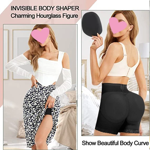 Women's FAKE ASS Butt and Hip Enhancing Booty Padded Underwear Pads Body Shaper - Picture 8 of 26