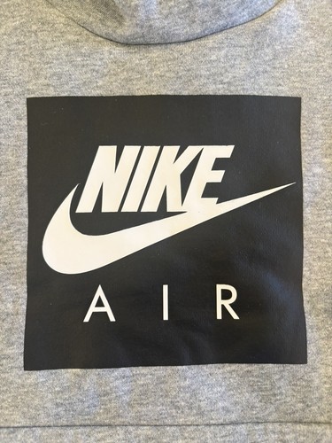 Nike Air Youth Fleece Short-Sleeve Hoodie, Size Small, Grey 939634-063 - Picture 3 of 12