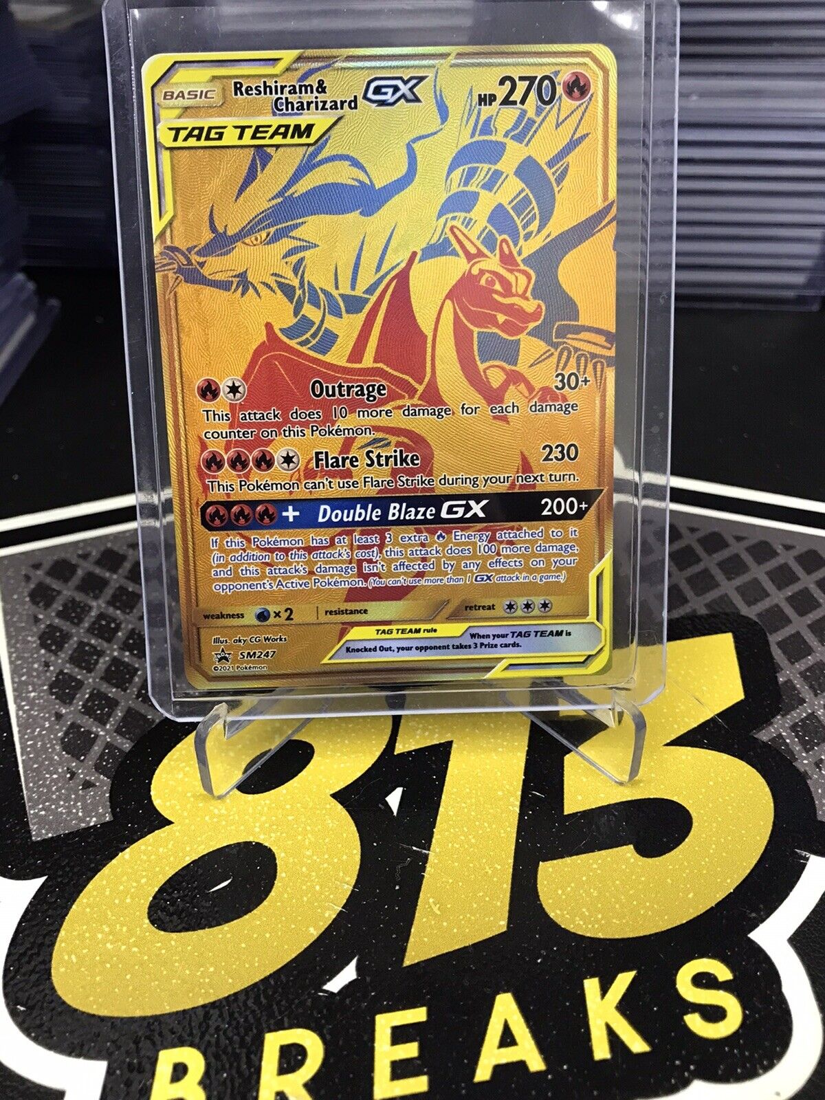 Reshiram & Charizard GX SM 247 