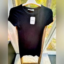 Elodie ribbed little black dress size S