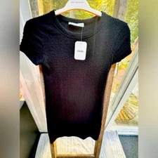Elodie ribbed little black dress size S
