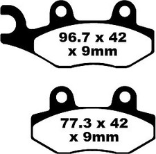 EBC SFA228 BRAKE PAD SFA SERIES ORGANIC PEUGEOT SATELIS 500 PREMIUM 2010