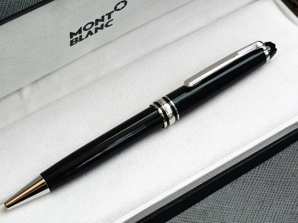 Montblanc Platinum Finish Meisterstuck Classique Luxury Ballpoint Pen 163