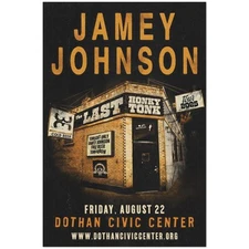 Jamey Johnson Dothan Alabama 2025 Tour Poster – Live Concert Event Print