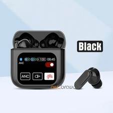 LED Touchscreen Wireless Bluetooth 5.4 Headphone Visible Active TWS Earphones