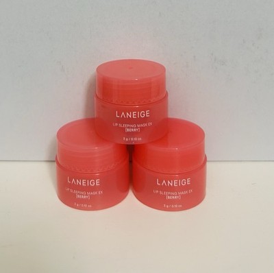 Laneige Lip Sleeping Mask EX (Berry) 3g X 3Ea, Travel Size