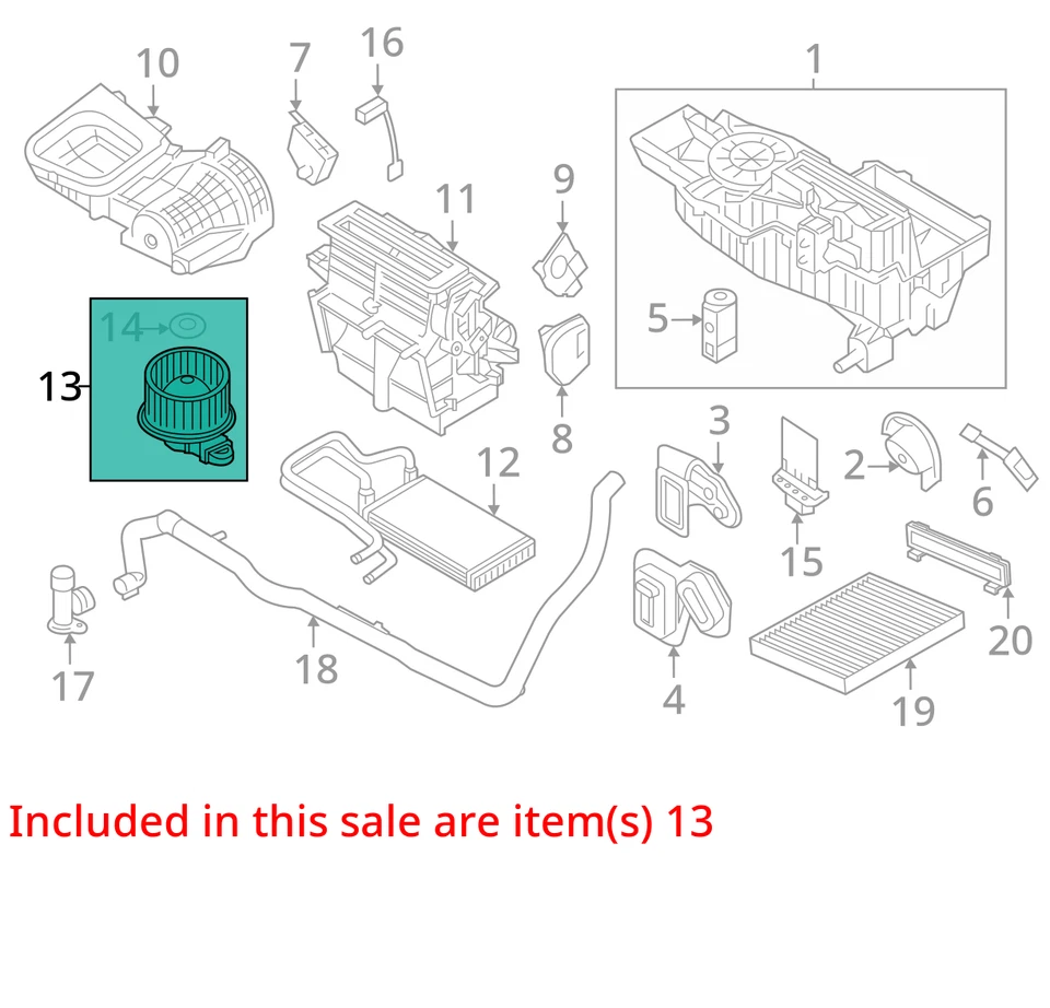 Lincoln MKS 2016 calefacción aire acondicionado motor fabricante de equipos originales 64 k millas - LKQ400536441 Foto 4 de 4