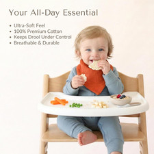 Muslin Baby Bibs 10 Pack Baby Bandana Drool Bibs 100 Cotton for Unisex Boys ...