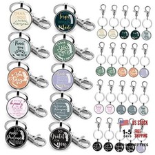 20 Pcs Employee Appreciation Gifts Thank You Key Chains Bulk Inspirational