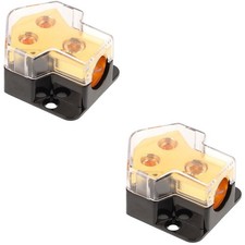 2 PZ Blocco Distribuzione Terra Auto Audio Stadio Power Sdoppiatore Amplificatore