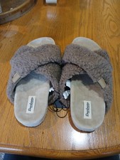 Women s Dearfoams Cozy Comfort Size XL 11-12 Color Brown Brand New B5