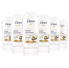 6 PACK 2oz Dove Nourishing Hand Sanitizer Shea Butter & Warm Vanilla