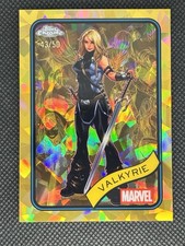 Valkyrie /50 Gold Refractor 2025 Marvel Topps Chrome Sapphire #187 Thor