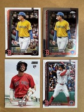 Marcelo Mayer RC 2025 Topps US105 & US276, Stadium Club 74, Topps Chrome USC117
