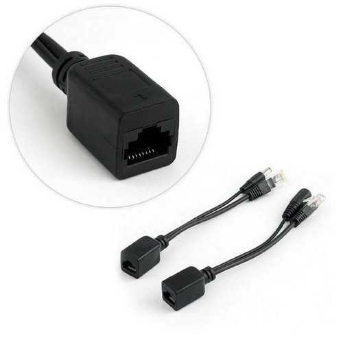 1 Pair POE Cable Passive Power Over Ethernet Adapter Cable Splitter For IP Camea - Photo 7/12