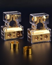 Battery Terminal Connectors, 0/2/4/6/8/10 AWG Battery Terminals, Heavy Duty C...