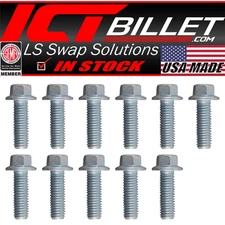 ICT Billet BOLT KIT ONLY - LS Valley Pan Cover Flange Bolts LS1 LS3 LS2 LSX LQ4
