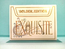 ONE NEW SEALED EXQUISITE PLAYING CARD DECK (BOLDER) FROM EPCC