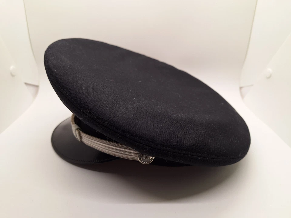 复古 Officer Lieutenant 军装帽子,劳特斯坦的黑色羊毛帽 — 第 4/4 张图片
