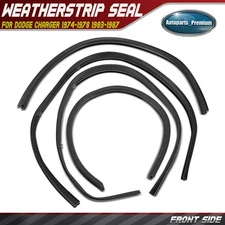 4x Front Inner & Outer Side Door Window Belt Weatherstrip Kit for Dodge Charger