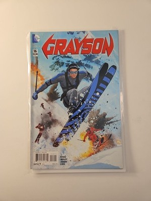 Grayson #16 2016 DC Comics New 52 Tim Seeley Mikel Janin Skiing Cover