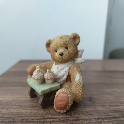 Cherished Teddies Alter 3 '' Three Cheers For You '' Vintage 1992 911313