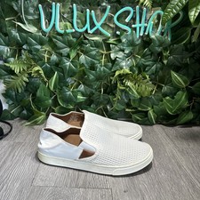 OluKai Pehuea White Mesh Pavement Slip On Convertible Back Women Size 8