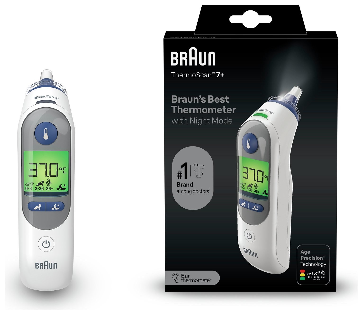 Braun ThermoScan 7+ Ear Thermometer IRT6525 Brand New & Sealed Item