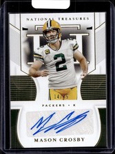 2020 Panini National Treasures #S-MC Mason Crosby Signatures Gold #/35