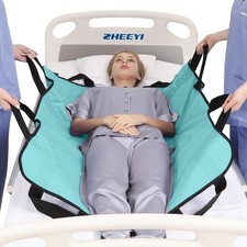 Positioning Bed Pad with Reinforced Handles 43 x 36 Patient Transfer Sheet Ai...