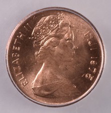 1975 Fiji 1 Cent - ICG MS66 RD 
