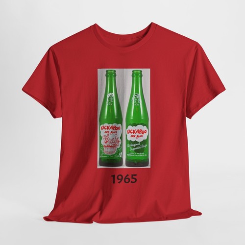 Retro - Kickapoo Joy Juice Applied Color Label Green Bottle Unisex Cotton Tee - Picture 148 of 157