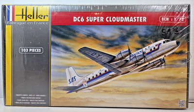  Heller DC-6 Super Cloudmaster 1/72 Scale Aircraft Kit #80315 RARE BOX NEW!