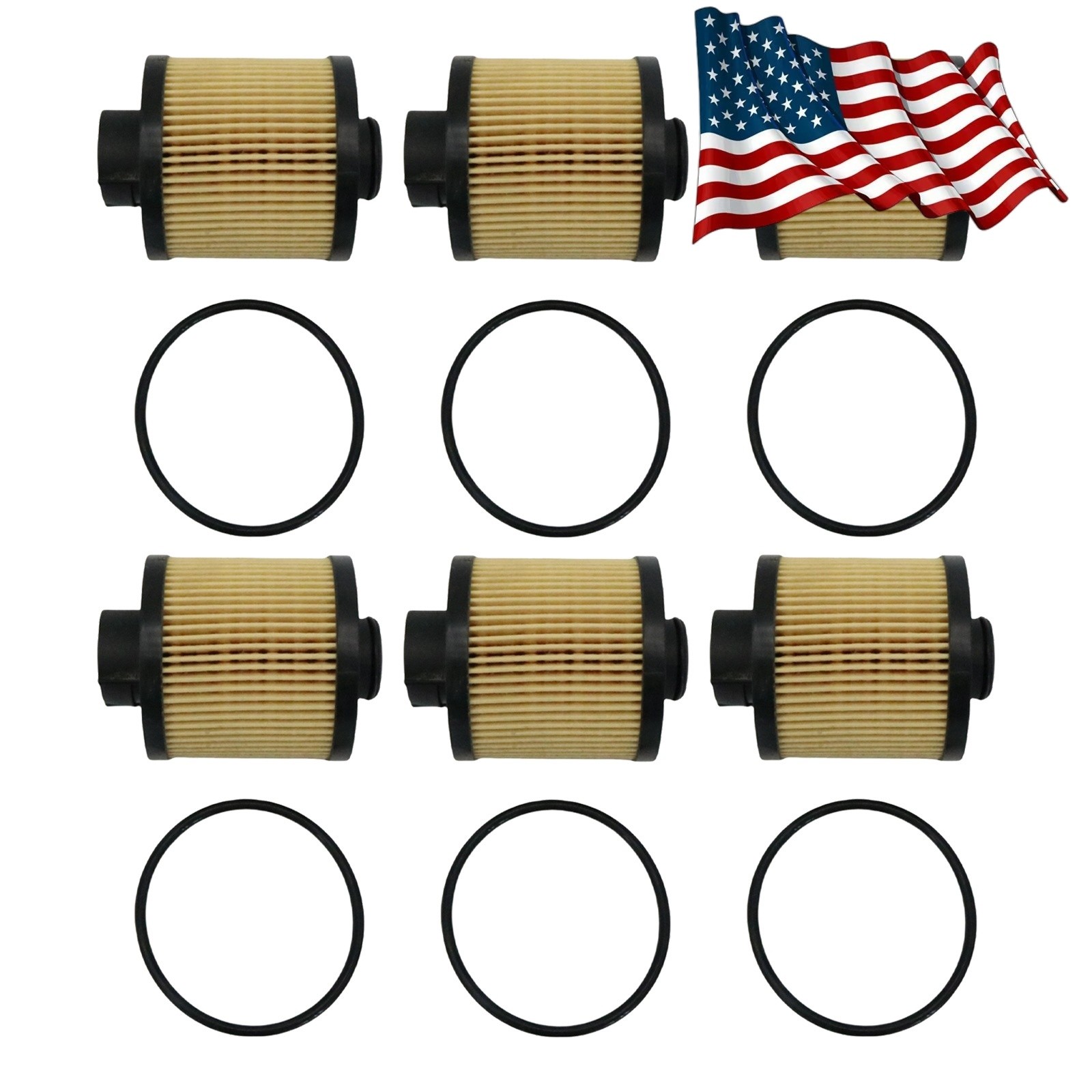 6X Oil Filter Fits 2004-2008 Lamborghini Gallardo 07L115561C USA