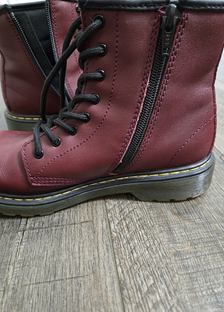 Dr Martens 1460 Newton Leather DM's Lite Boots Cherry Red Size