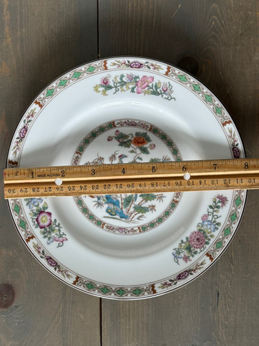 Lot de 4 assiettes à salade Wedgwood Kutani Crane R4464 8" os Chine, Angleterre, comme neuves - Photo 6/6