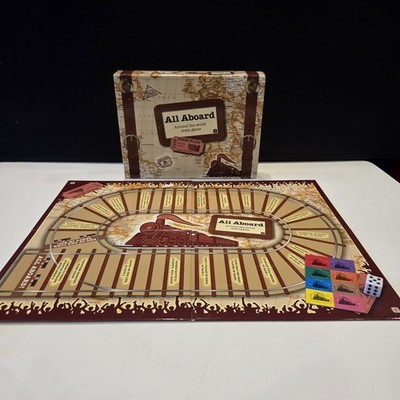 All Aboard Around The World Zug Spiel Talking Tables Open Box unbenutzt vollständig
