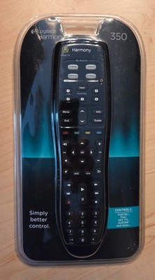 Logitech Harmony 350 Universal Remote Control Black NEW NIB