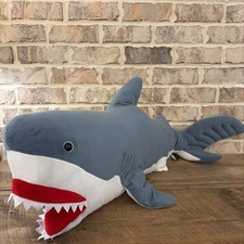 Melissa And Doug Giant Huge Stuffed Shark Plush Animal 40 Great White Gray