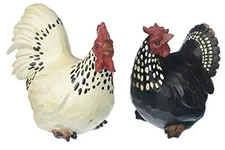 Abbott Collection 27-BW-590 Sitting Rooster & Hen (Set of 2-4" & 5") 
