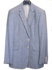 DUCHAMP LONDON POWDER BLUE SILK WOOL LINEN JACKET – BLAZER SIZE 44 US  PRISTINE — photo 2