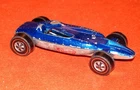 VINTAGE HOTWHEELS BLUE SHELBY TURBINE 1969 RED LINE MATTEL HONG KONG 1/64th