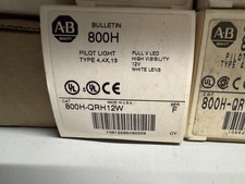 Allen Bradley QRH12W Pilot Light White 12V New In Box