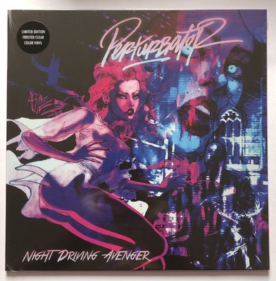 Perturbator Night Driving Avenger Frosted Clear Reissue Vinyl Record New Sealed
