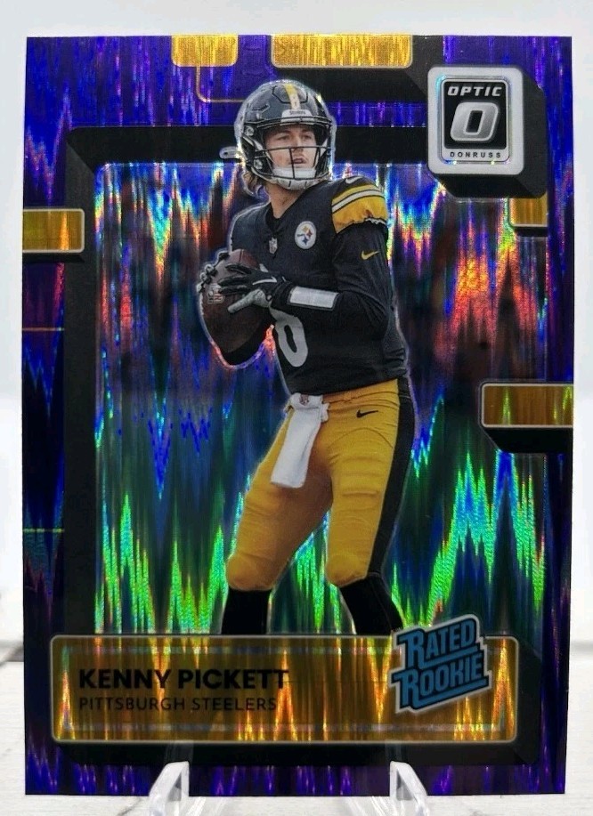 2022 Panini Donruss Optic - Rated Rookie Kenny Pickett #201 Purple Shock (RC)