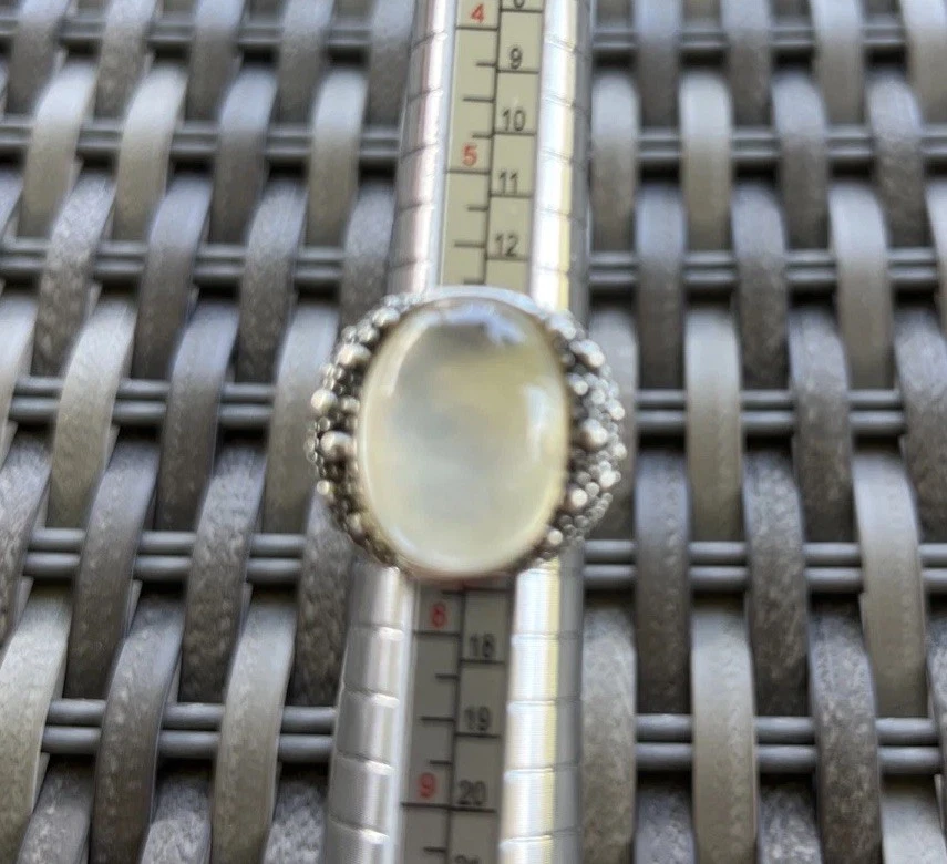 Anillo Michael Dawkins Noche Estrellada Madreperla Esterlina Talla 7 Foto 4 de 4